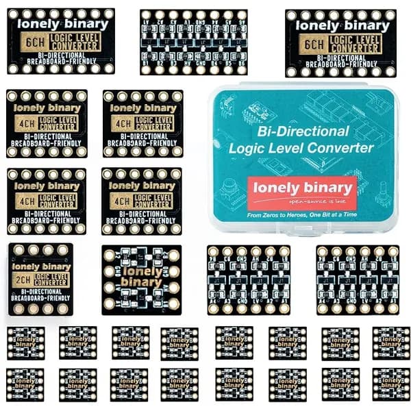 27-Pack Logic Level Converter, 2/4/6 Channel 3.3V-5V