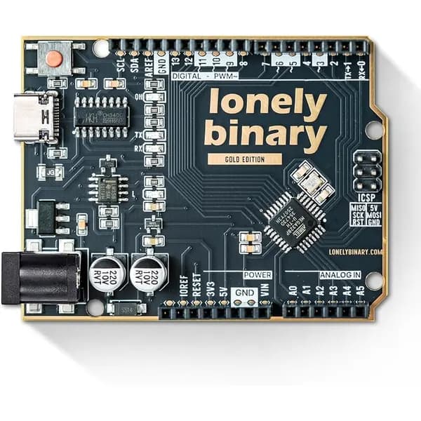 UNO R3 ATmega328P Board USB-C, ENIG Gold