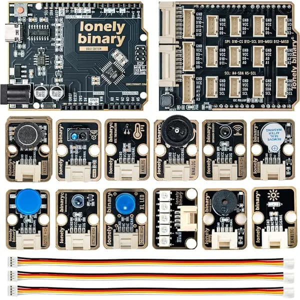 TinkerBlock UNO R3 Starter Kit, 12 Sensors
