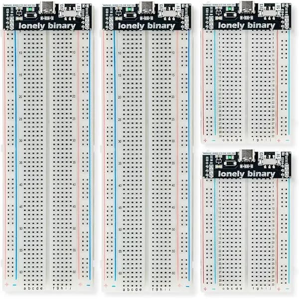 Breadboard Kit, 2x830 + 2x400 with 4 USB-C Power Modules