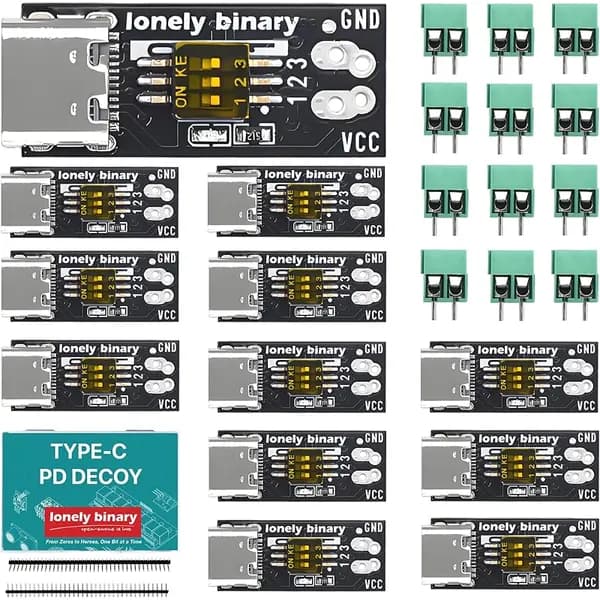 12-Pack USB-C PD Trigger, 100W Decoy 5-20V