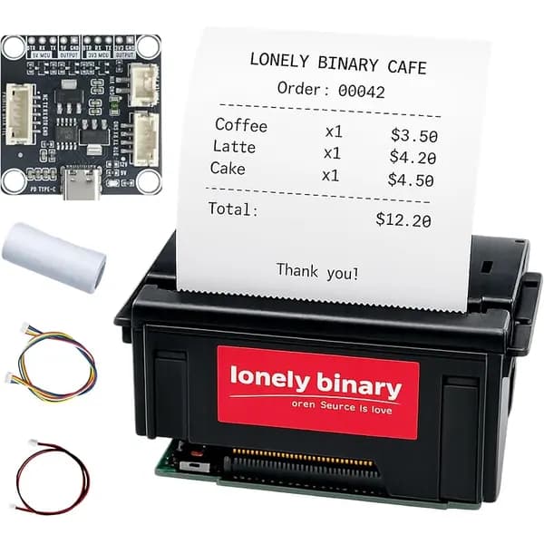 58mm Thermal Receipt Printer Kit, USB-C