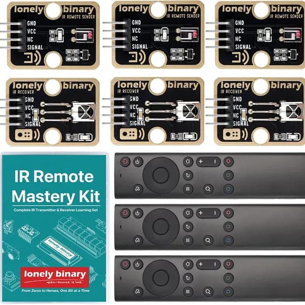 Infrared Kit, 3 Receivers, 3 Transmitters, 3 Remote Controls
