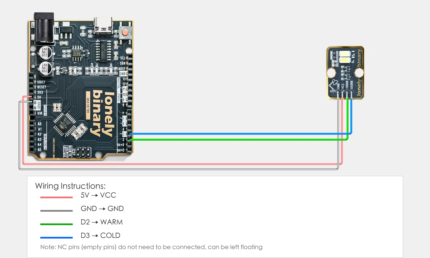 Dual Bright LEDs wiring