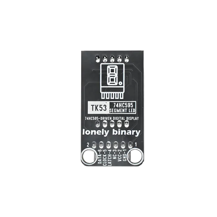 74HC595 Segment LED — back