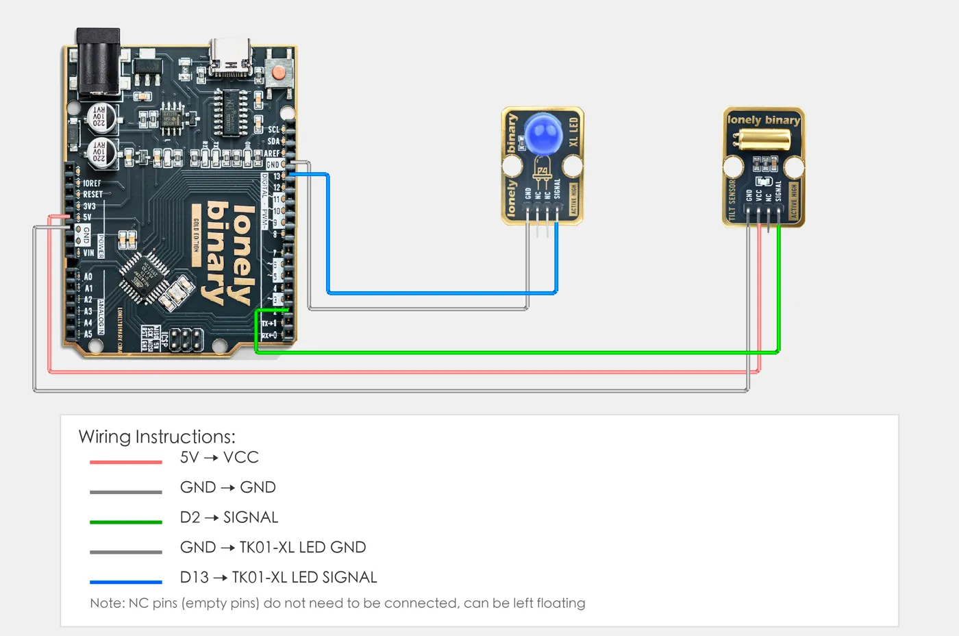 Tilt Sensor wiring